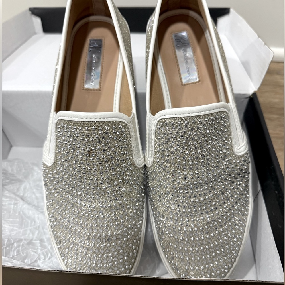 Gently used sparkly slip ons
